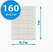 Секции тёплого пола РИМ MEDIUM-70 mini - 160Вт/0.7м² на отрез